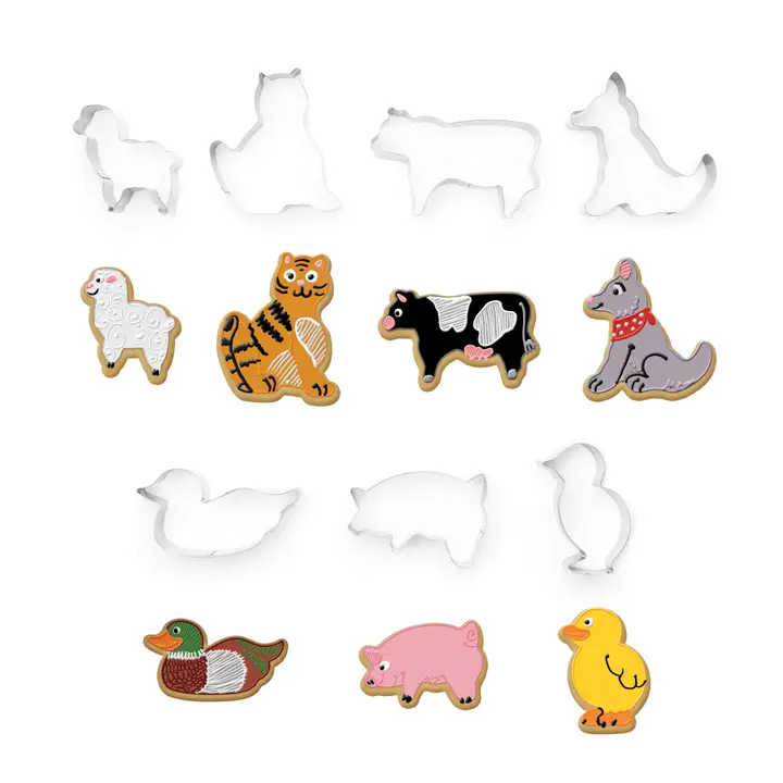 Fox Run Farm Animal Cookie Cutters, Set of 7, 3.5” X3.5” - Image 5