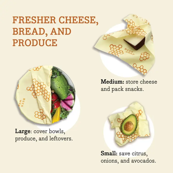Bee’s Wrap – Assorted 3 Pack – Honeycomb - Image 4