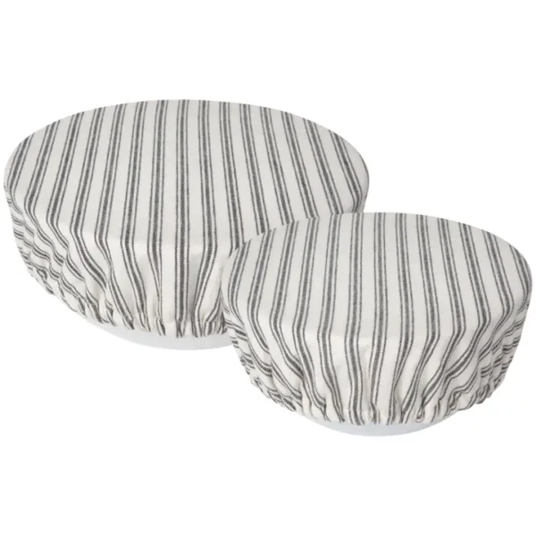 Ticking Stripe Bowl Covers Set of 2 - Image 4