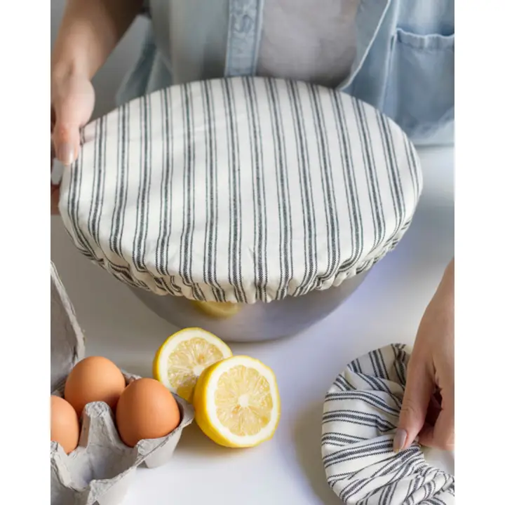 Ticking Stripe Bowl Covers Set of 2 - Image 3