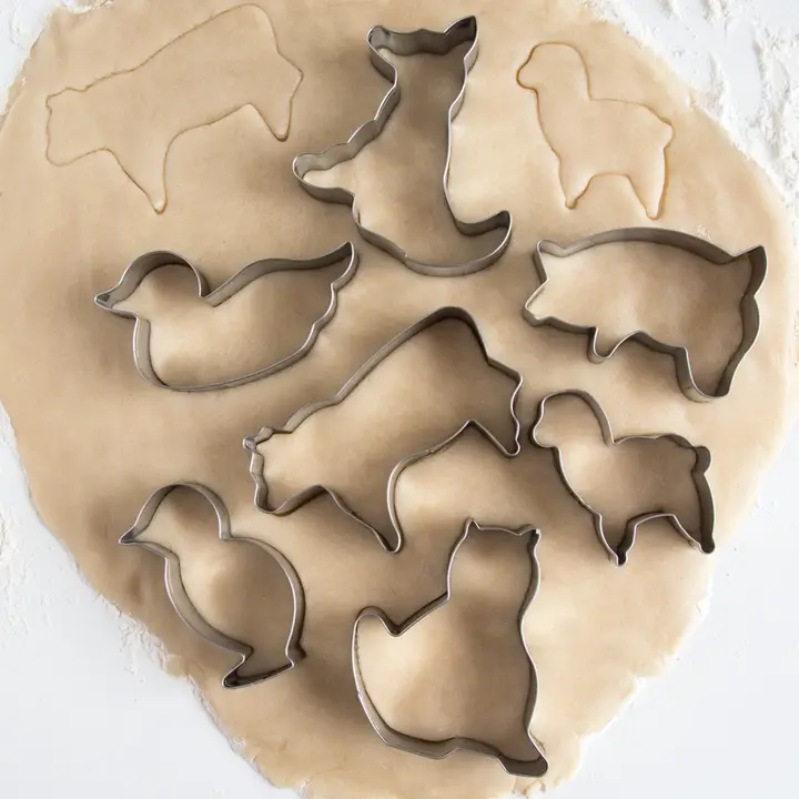 Fox Run Farm Animal Cookie Cutters, Set of 7, 3.5” X3.5” - Image 2
